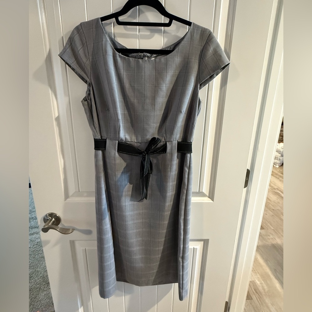 Studio I Silver Checkered Dress size 10